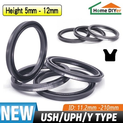 USH/UPH/Y Type Lip NBR Oil Seal Ring For Piston/Cylinder/Hydraulic Rod 11.2-210
