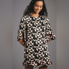 NWT Anthropologie Farm Rio Size M Geo Toucan Mini Dress