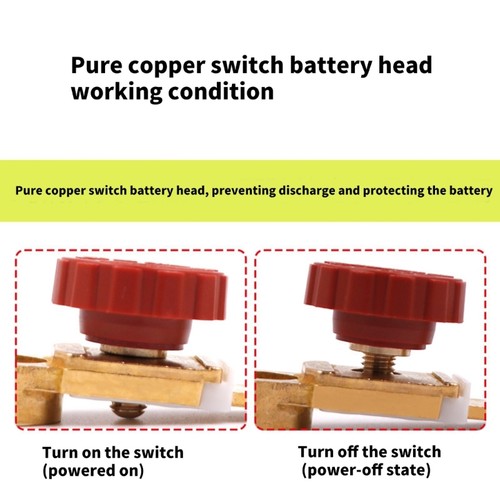 Vehicle Battery Isolator Quick Disconnect Battery Shut Offs Switch - Picture 6 of 8