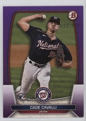 2023 Bowman Purple 20/250 Cade Cavalli #94 Rookie RC 0q3