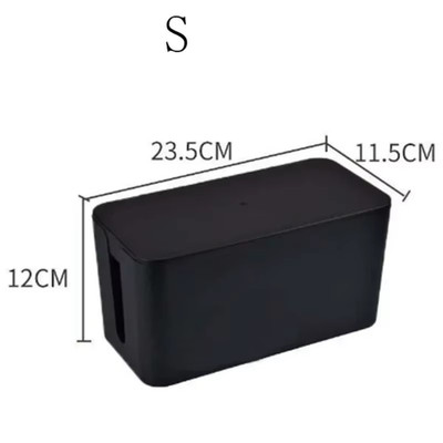 Cable Storage Box Power Board Wire Management Socket Strip Wire Case Dust Charge