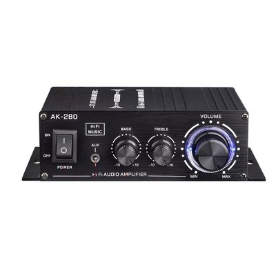 1 PC 12V 2.0 Kanal AK280 Mini-Stereo-Digital-Verstärker Heim/Auto-Lautsprecher