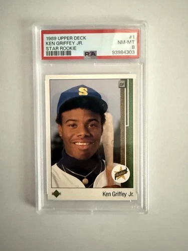 1989 Upper Deck - Ken Griffey Jr #1 (RC) PSA 8