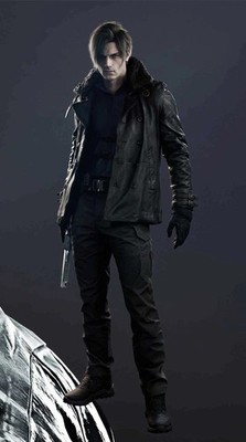 Resident Evil 9 Requiem Leon Kennedy Black Leather Jacket Real Shoot