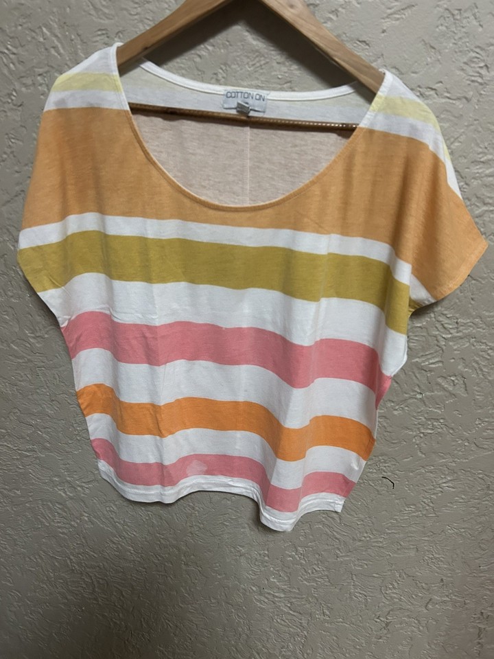 Women’s Cotton On Multicoloured Striped T-shirt PN 2072
