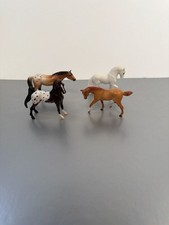 Breyer Stablemates G2 Horse Figurines Lot of 4 - Arabian, Andalusian, Thoroughbr