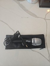 IK Multimedia iRig Mic; Condenser Karaoke Microphone w/ Case; TESTED  WORKING 