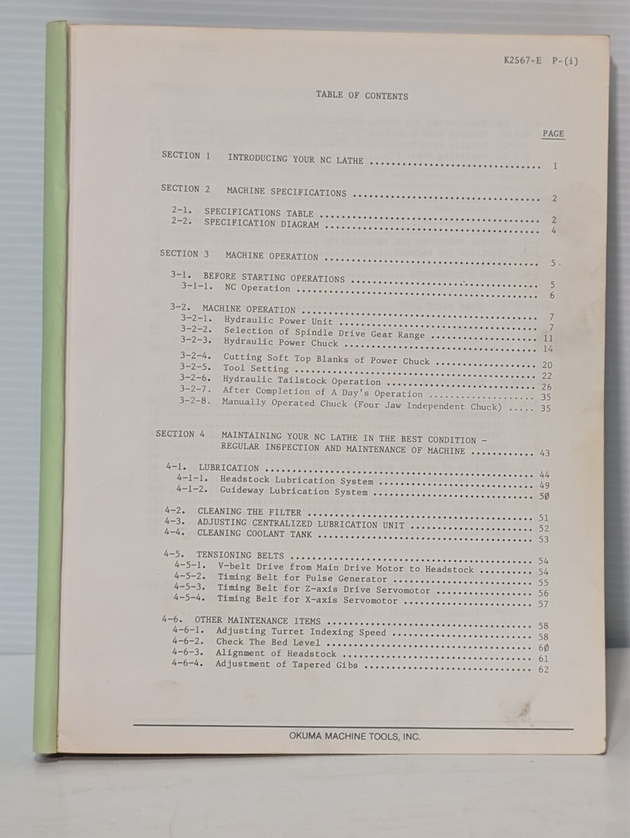 Okuma CNC Lathe LB 15 with OSP 5020L CNC System Operation