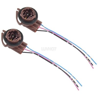 2x 3156 3157 Wiring Harness Socket Female Adapter - Turn Signal Tail Brake Light