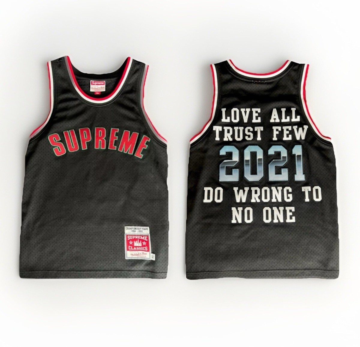 Supreme Mitchell & Ness 2021 タンクトップ シュプリーム SUPREME × mitchell & ness 美品 21SS ゲームシャツ