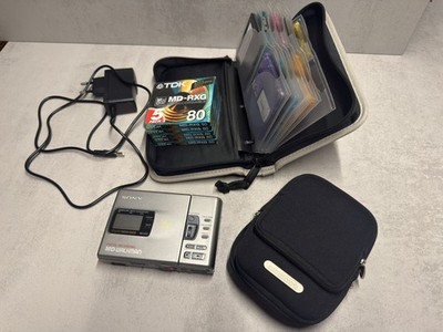 Sony MZ-R 30 Mini-Disc Recorder + Player Walkman + Zubehör + MD s TOP Bass