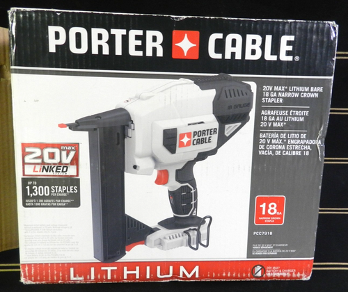 Porter Cable PCC791B 20V MAX 18 GAUGE Cordless CROWN STAPLER - Picture 3 of 10