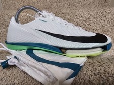 Nike Air Zoom Maxfly 2 White Bright Spruce Track  Field Spike FD8395-102 Sz 8