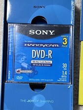 Sony 1.4  GB DVD  R Media, 8  cm Discs   3 Pack with DVDmail Sleeves - Sealed, NEW