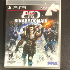 SEGA Binary Domain PS3 M Shooter Manual Included Multiplayer Online Play