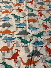 snuggle flannel fabric -1 Yard 34 -Dinosaur