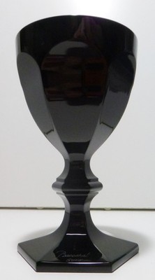 RARE* Baccarat Crystal HARCOURT Darkside Black Wine Glass