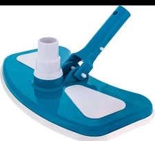 Deluxe 12" Weighted Butterfly Pool Vacuum Head with Swivel Hose Connection N