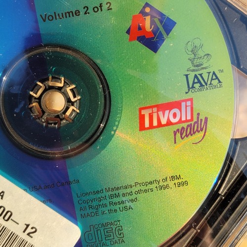 IBM AIX V4.2.1 Bonus Pack VOL. 1 & VOL. 2 5765-C34 Sealed VINTAGE NOS CD-ROM - Picture 4 of 4