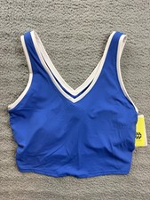 All in Motion Sports Bra Womens XL Blue Everyday Soft Light Support UPF 50