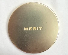 Merit Compact Mirror Gold color Limited Edition New w plastic on the mirrors