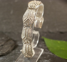 Hübscher 835 Silber Armband Filigran Filigran Jugendstil Art Deco Elegant