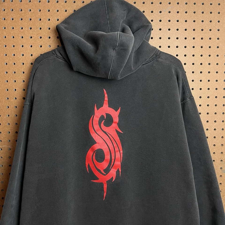 Sudadera con Capucha Slipknot De Colección Para Hombres Grande Banda Negra Música Numetal Código de Barras Iowa Goat Foto 4 de 4