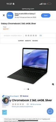 Samsung Galaxy Chromebook 2 360 13''(128GB/4GB) 2in1 Touchscreen XE520QEA-KB1US