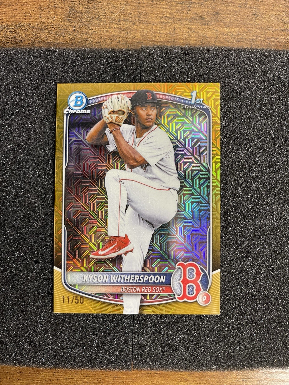 2025 Bowman Draft 1st Bowman Kyson Witherspoon Gold Mojo /50 Boston Redsox