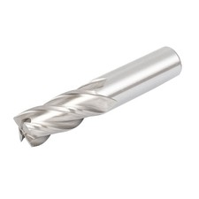 20mm Schaft 20mm Schnitt Dmr. 4 Nute Spiral HSS Material Schaftfr&auml;ser Silber