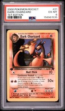 2000 Pokemon Rocket 21 Dark Charizard 1st Edition PSA 6