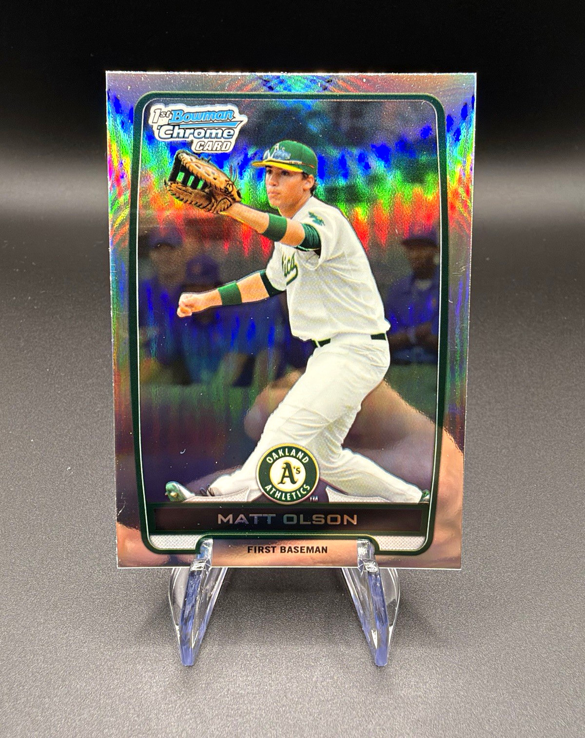 Topps 2012 Bowman Draft Picks & Prospects BDPP20 Matt Olson Refractor Chrome