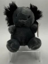 New Palm Pals Onyx  Axolotl Cuteness Overload keychain clip Push Plushie UK NWT