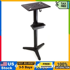 32" Bench Grinder Stand, Heavy-Duty Cast Iron, Water Pot, Universal Fit, Black
