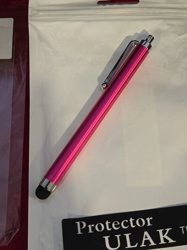 iPhone 6 жесткий чехол протектор экрана стилус микро ткани розовый хром комплект - новый - Изображение 4 из 4