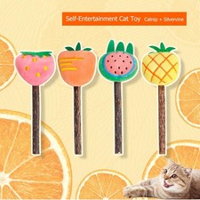 Cat Chew Toys 4 Pack, Silvervine Sticks and Organic Catnip Toys for Indoor Ca...