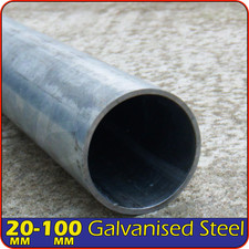 Galvanised Steel Round Pipe tube 20mm 25mm 30mm 35mm 40mm 50mm 75mm 80mm OD o...