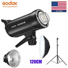 US Godox SK300II-V Studio Flash Strobe Monolight 120cm Octagon Softbox Stand Kit