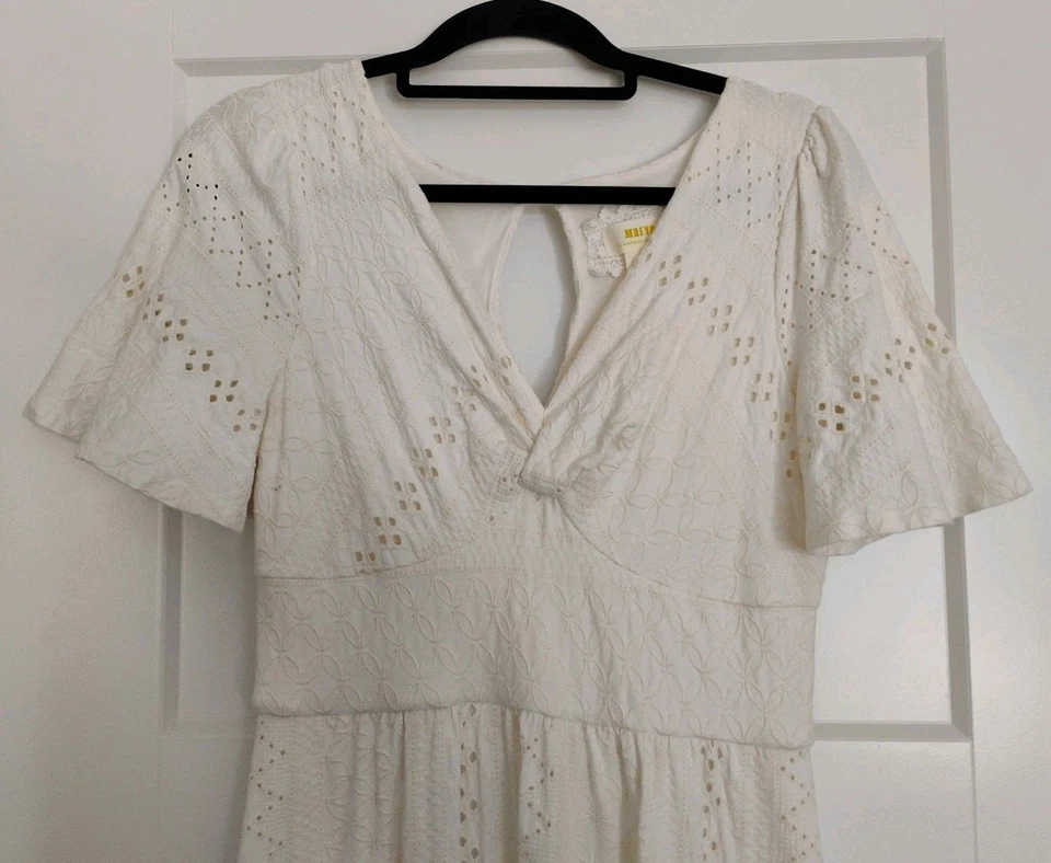 Maxi Vestido Maeve Anthropologie Para Mujer Rochelle Ojales M Boho Cottage ¡LEER! Foto 2 de 4