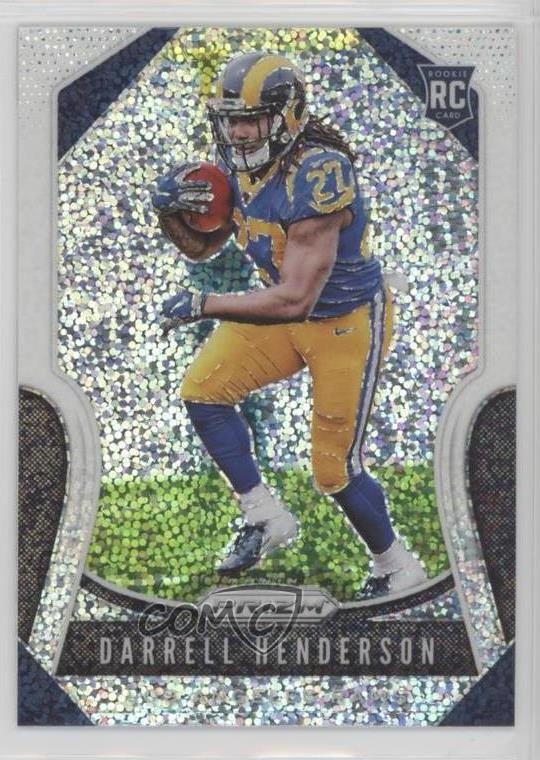 2019 Panini Prizm Rookies White Sparkle Darrell Henderson #330 Rookie RC nd3