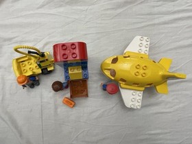 Lego Duplo Airport Set# 10590 Airplane Luggage Pilot Mechanic Fuel Truck Lot