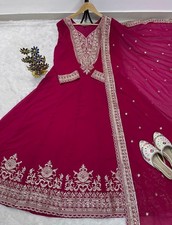 Designer Indian Pakistani top plazzo Bollywood Dress Party Wear Suit wedding