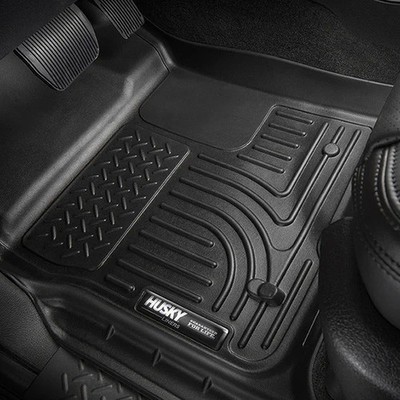 For Hyundai Elantra 14-16 Floor Liners Liners WeatherBeater 1st & 2nd Row Black