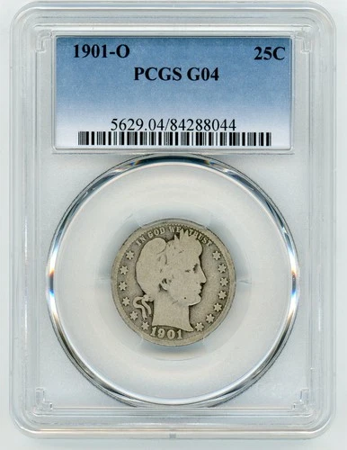 1901-O BARBER QUARTER PCGS G04