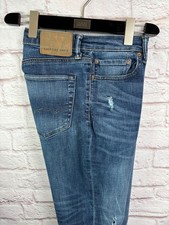 AMERICAN EAGLE OUTFITTERS Mens Blue DISTRESS DENIM JEANS Pants/Slacks 33x30