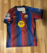 Nike FC Barcelona Lamine Yamal #10 Soccer Jersey Men&rsquo;s M Blue/Red/Yellow UCL