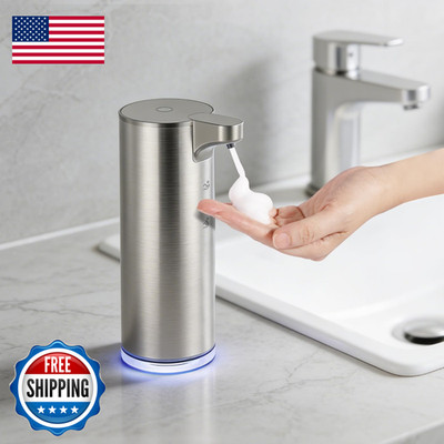 Laopao Automatic Foaming Soap Dispenser Matte Stainless Steel Touchless Soap