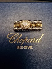 18KYG Stainless Steel Chopard Happy Diamond 82 8402-20 Ring, heart size N