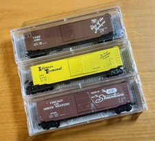 Micro-Trains Line (USA) lot of 3 x 50' boxcars, Mint, N scale