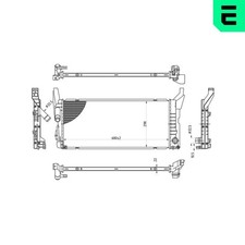 ERA Motork�hler Wasserk�hler 673457 f�r BMW 2er Active Tourer F45 F46 X1 F48 Van